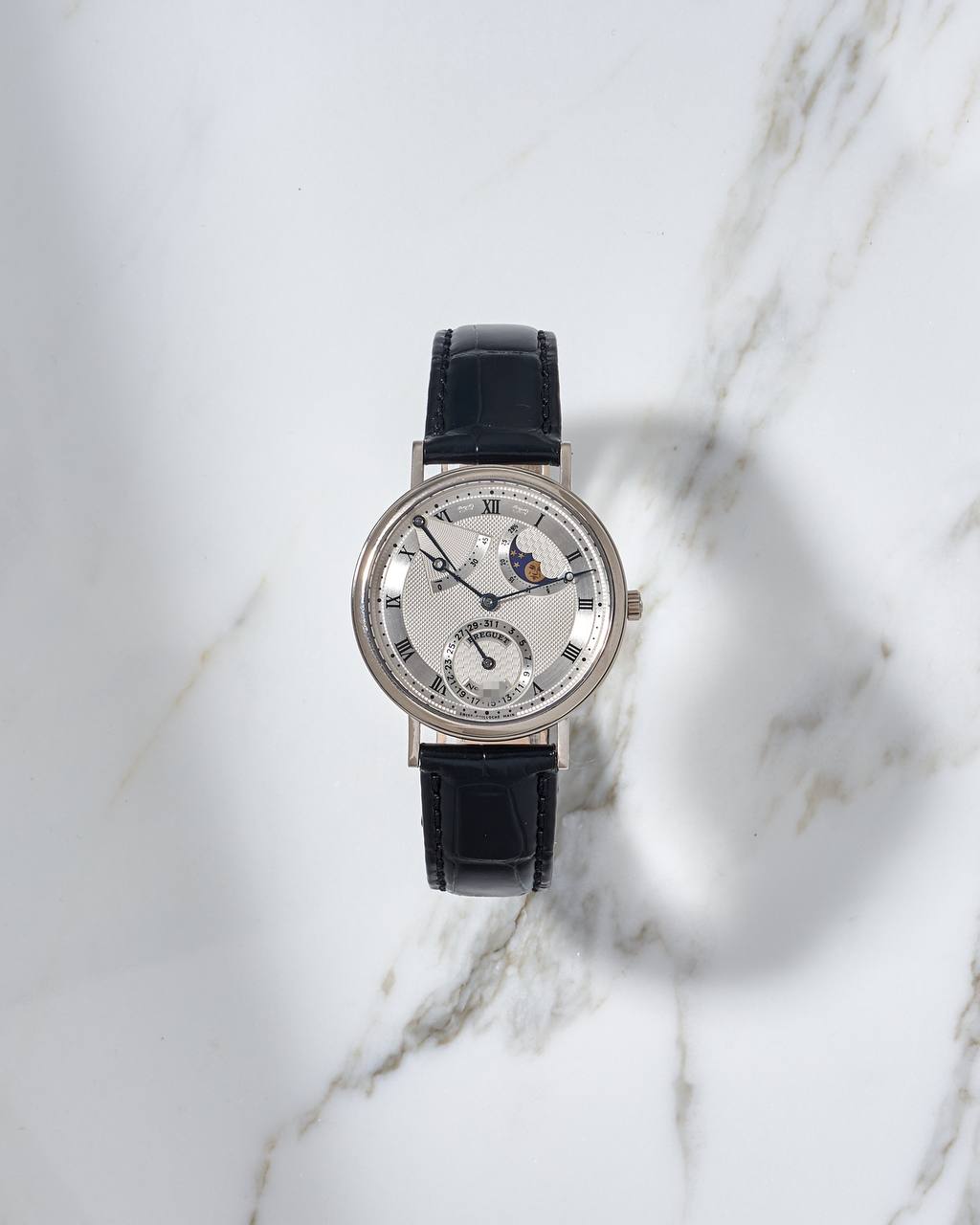 Breguet Classique Moon Phase Power Reserve White Gold 3130