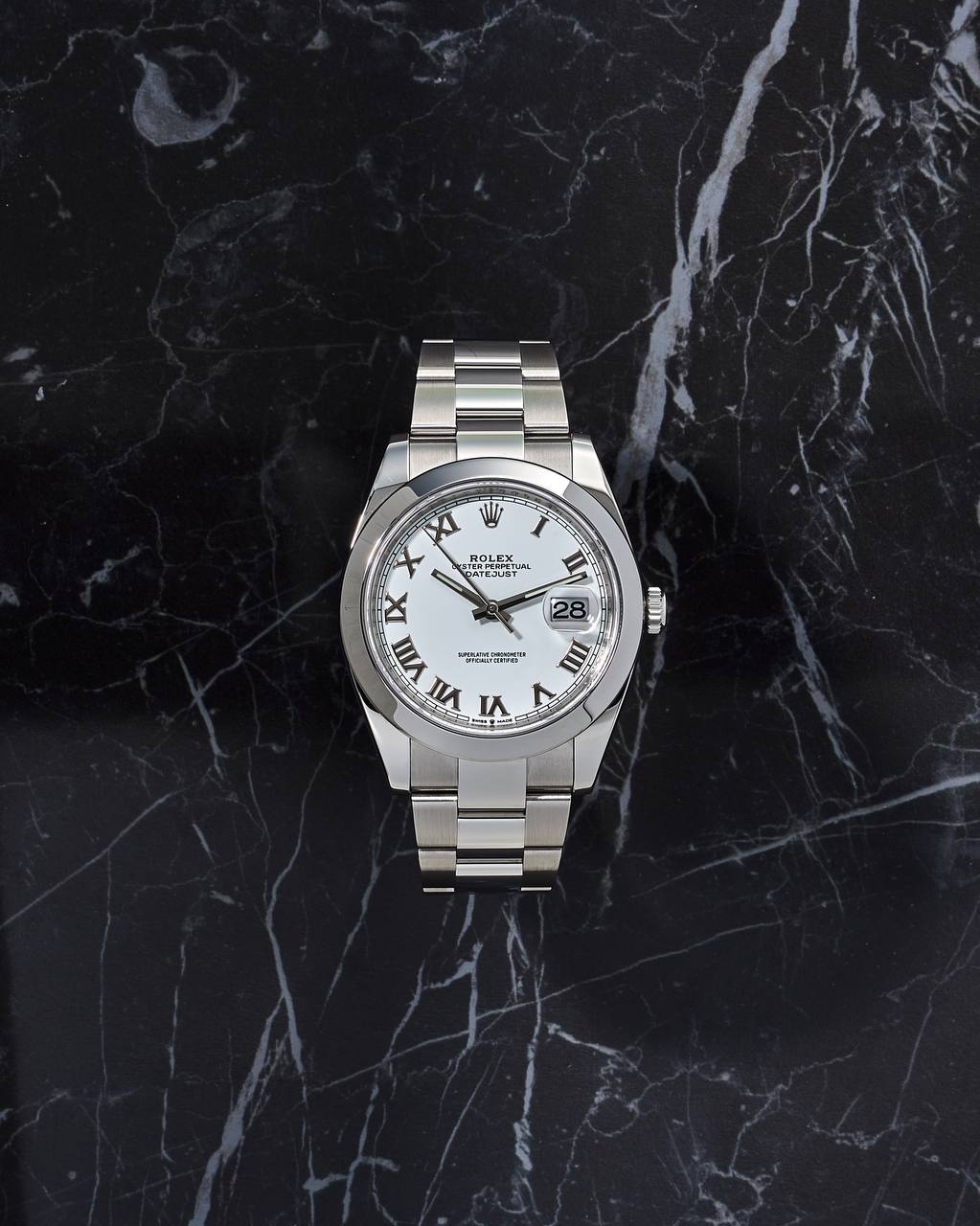Rolex Datejust 41mm White Dial 126300