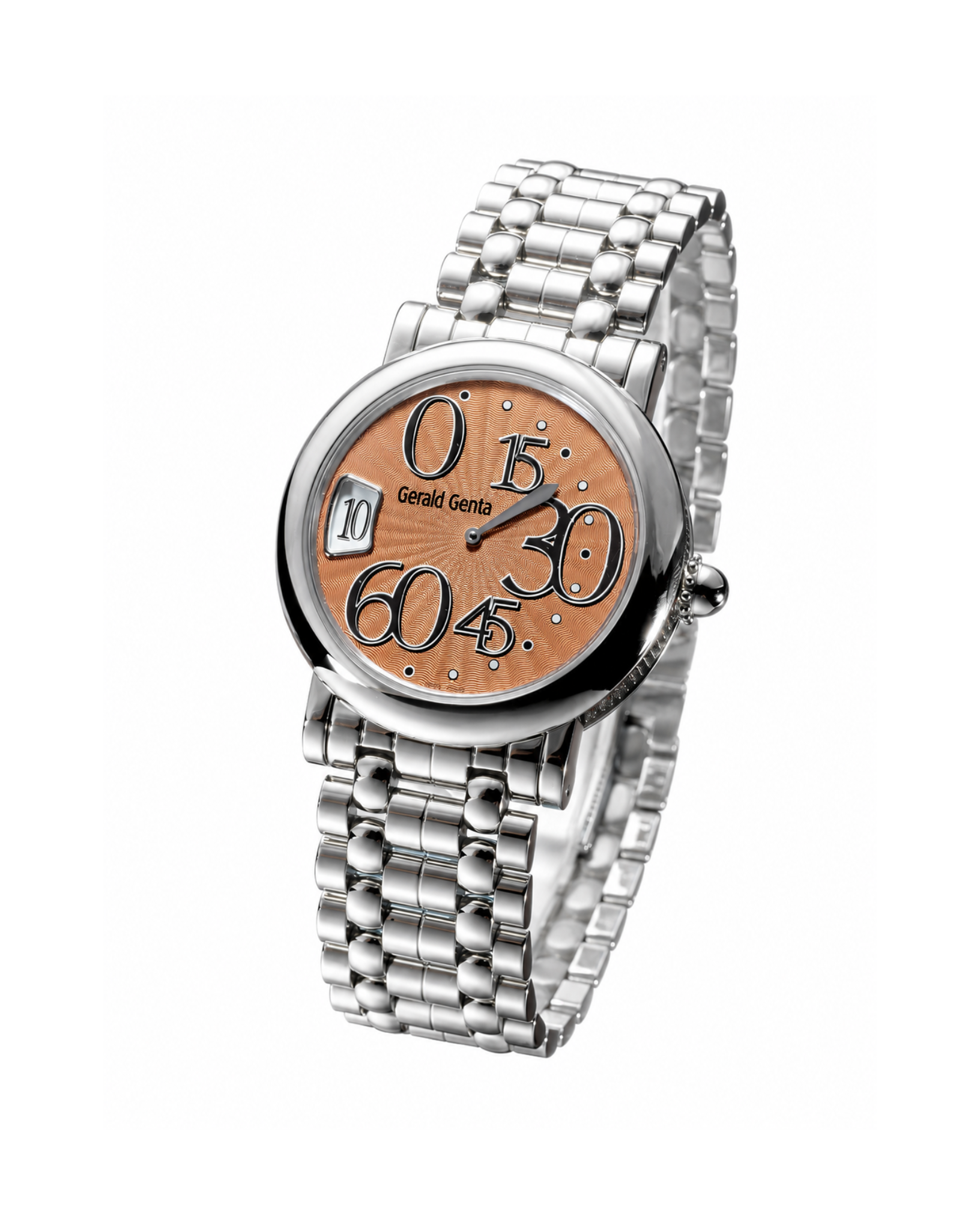 Gérald Genta Retro Classic Jumping Hour Salmon Dial