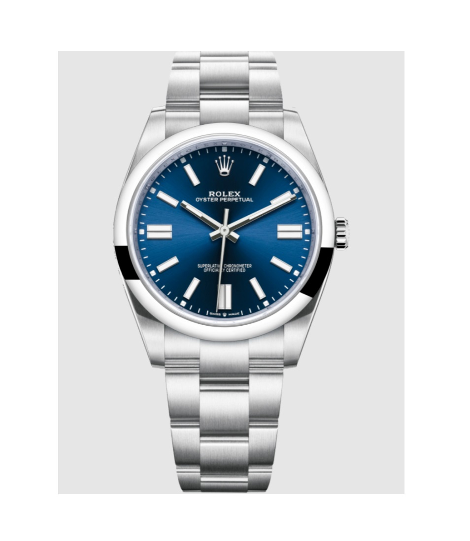 Rolex Oyster Perpetual 41mm Blue Dial NEW 124300