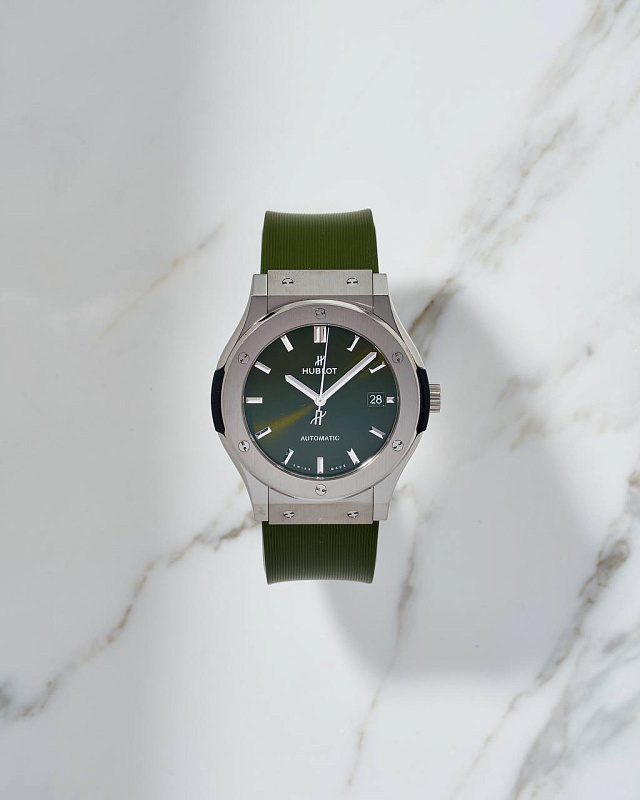 Hublot Classic Fusion 45mm Green Titanium