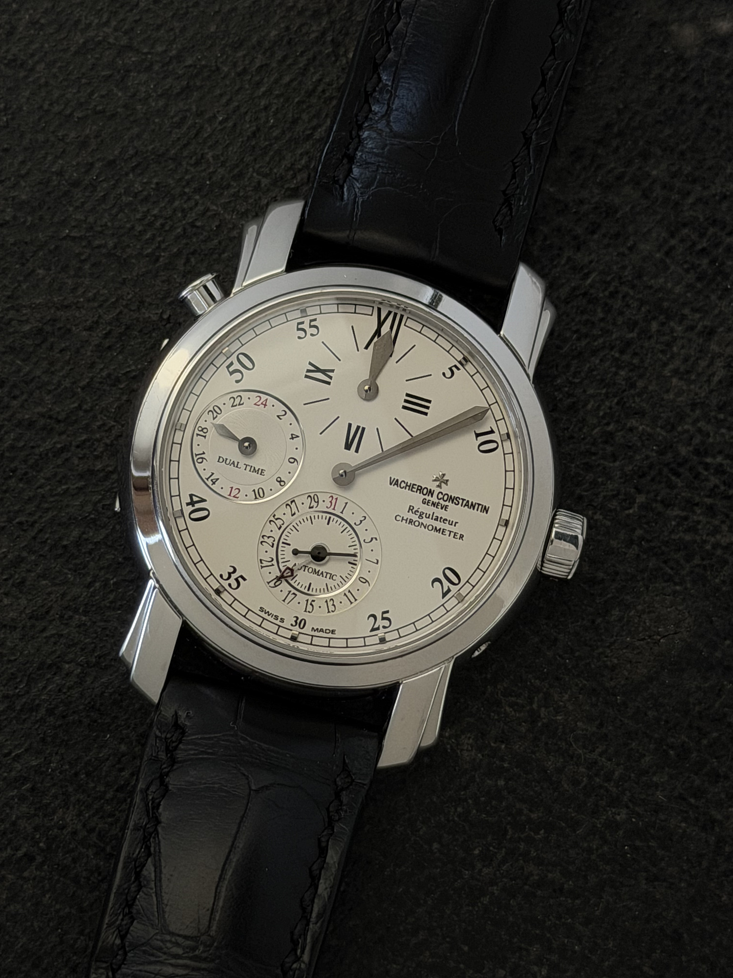 Vacheron Constantin Malte Dual Time Regulator 42005 White Gold
