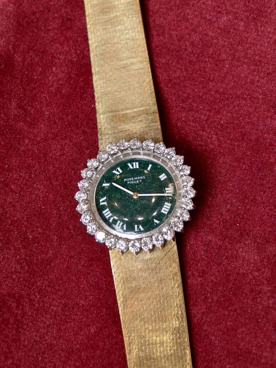 Audemars Piguet Vintage Bloodstone Dial Yellow Gold