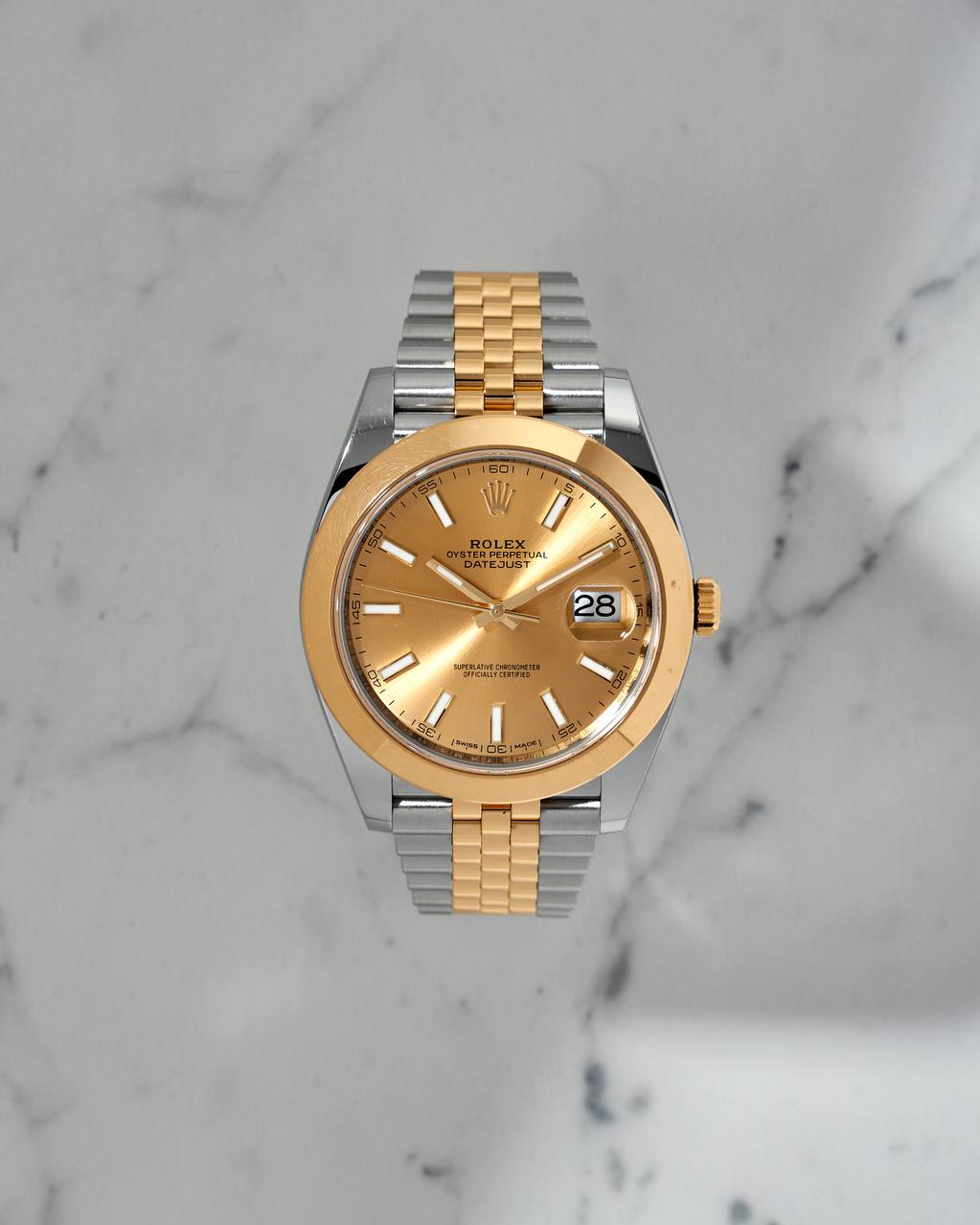 Rolex Datejust 41mm Champagne Dial B&P 2018 year 
