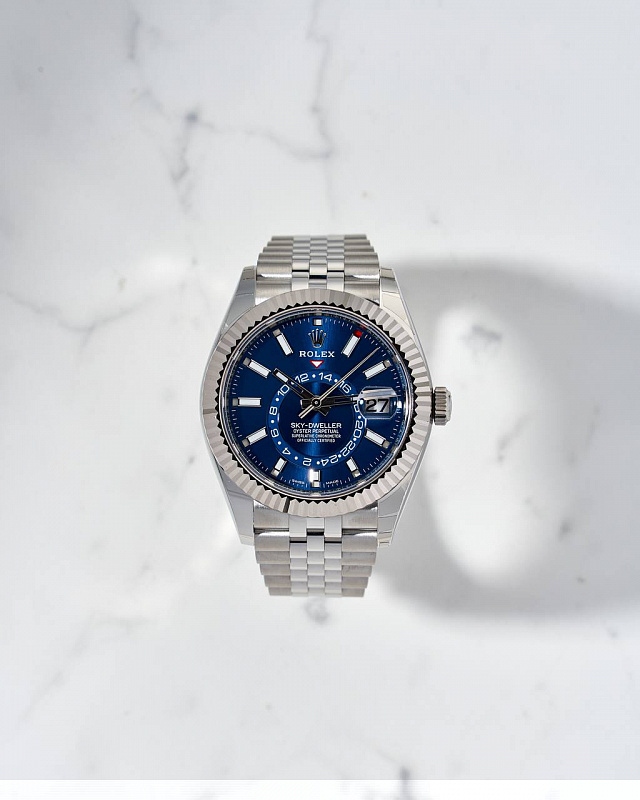 Rolex Sky-Dweller Blue Dial 42mm Jubilee with papers 2022 year NEW
